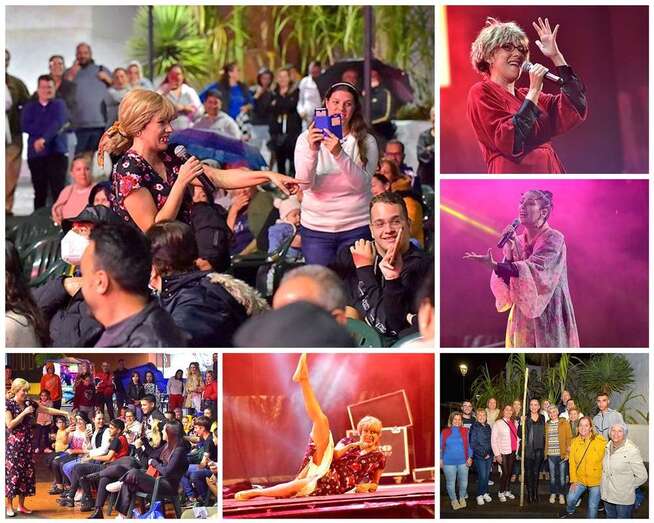 Distintos momentos de la actuación de Yanely Hernández/TA.